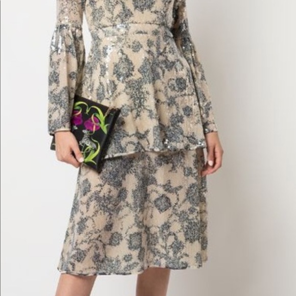 Michelle soft printed sequin Dress by Cynthia Rowley - Picture 7 of 8